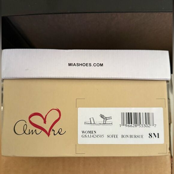 Mia Sofee Stitched Off White Sandal. Size NWB. - Picture 5 of 5